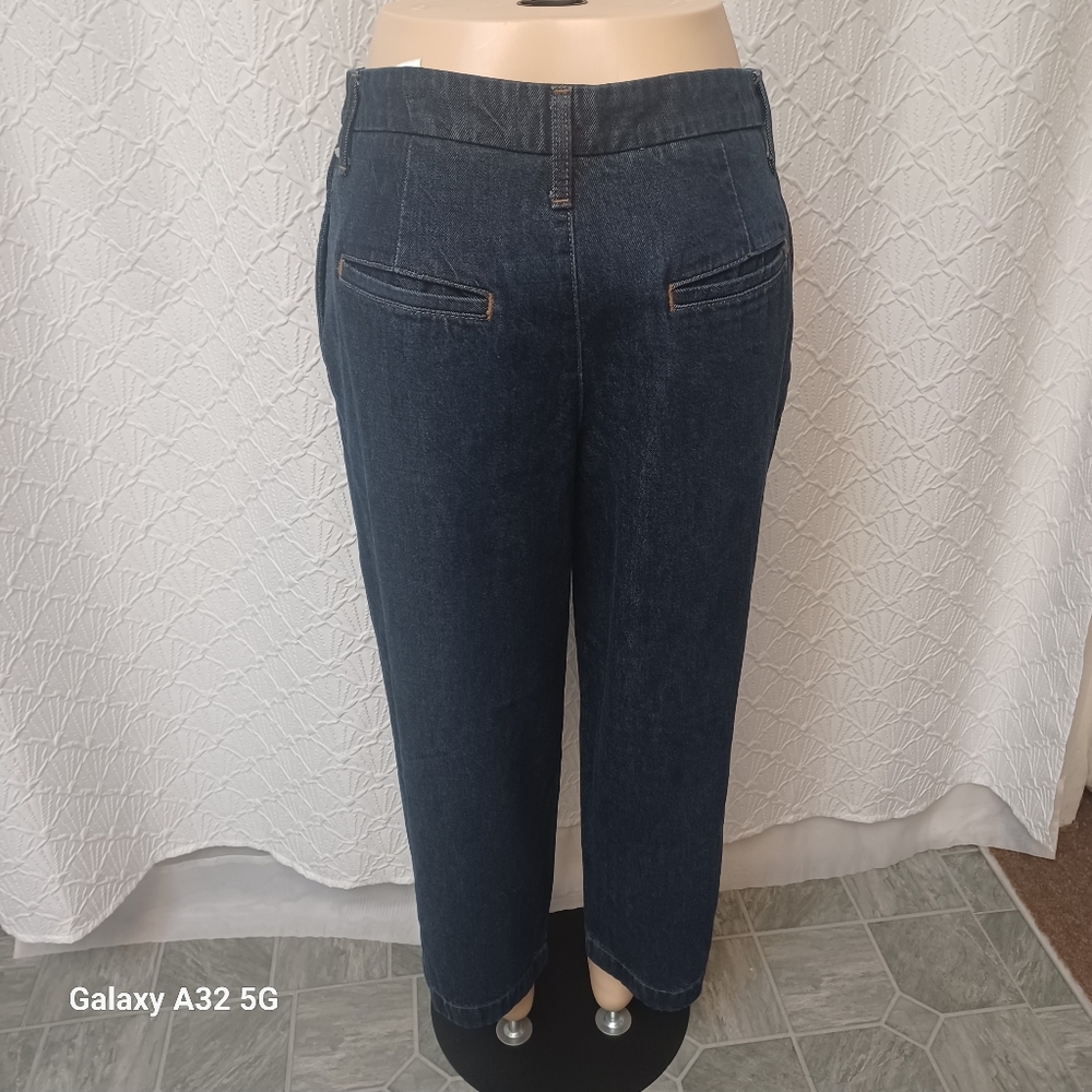 Banana Republic Women Size 30/10 Deep Indigo Relaxed Jeans - Picture 9 of 16